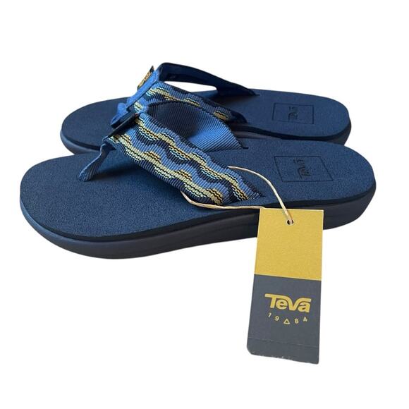 Teva Voya Blue Flip Flop Sandals Size 13 Kids NWT - Picture 3 of 6